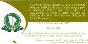 Convite Audiência Pública NDHAC