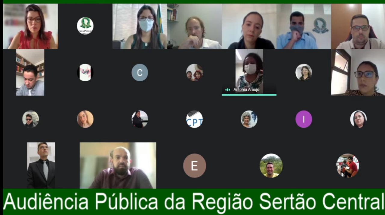 População do Sertão Central apresenta suas demandas para  a Defensoria em audiência pública do OP