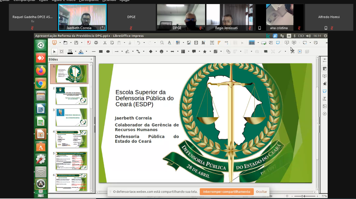 Defensoria Pública e Adpec realizam curso sobre reforma da previdência