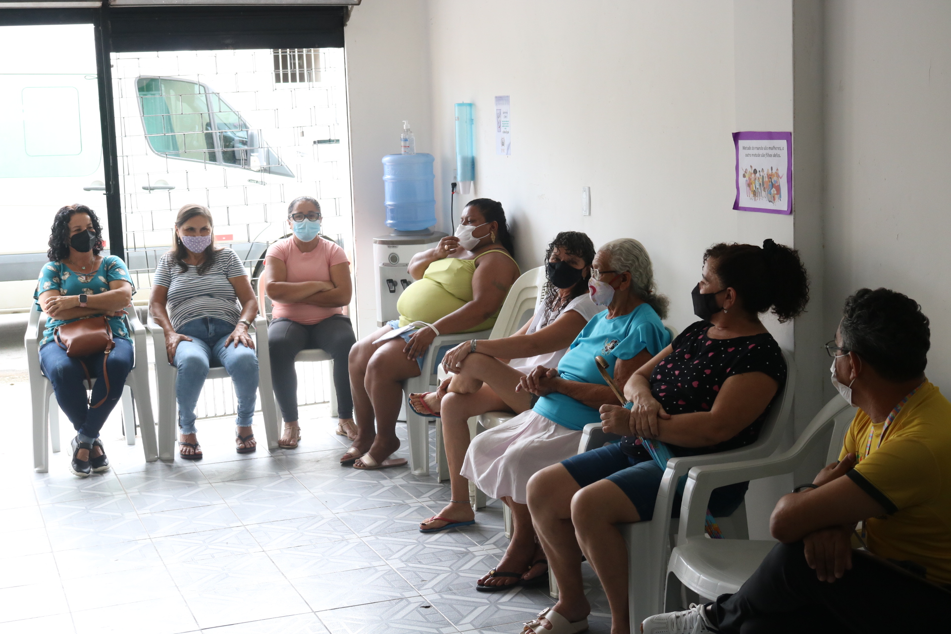Mulheres do Parque Santana participam de roda de conversa sobre violência doméstica