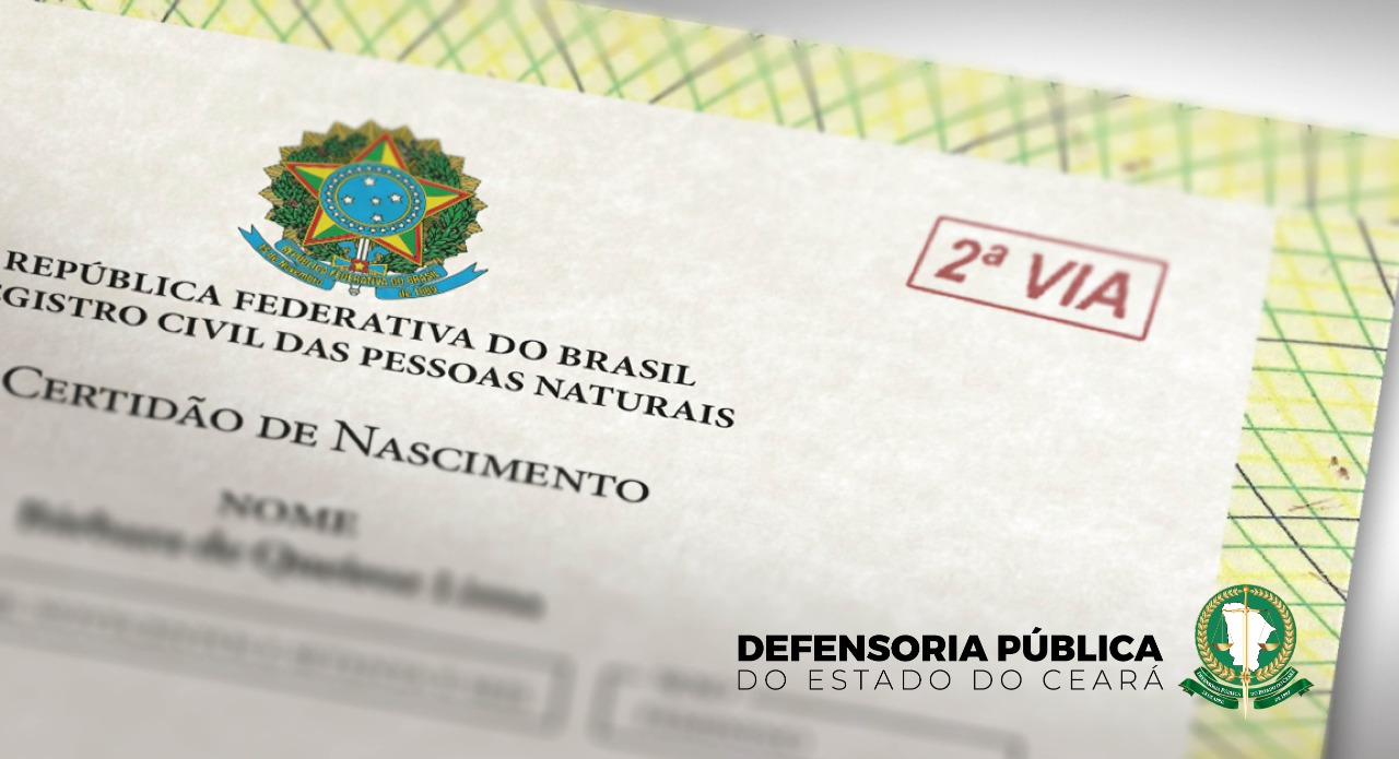 Defensoria Pública pode auxiliar na emissão de segunda via da certidão de nascimento