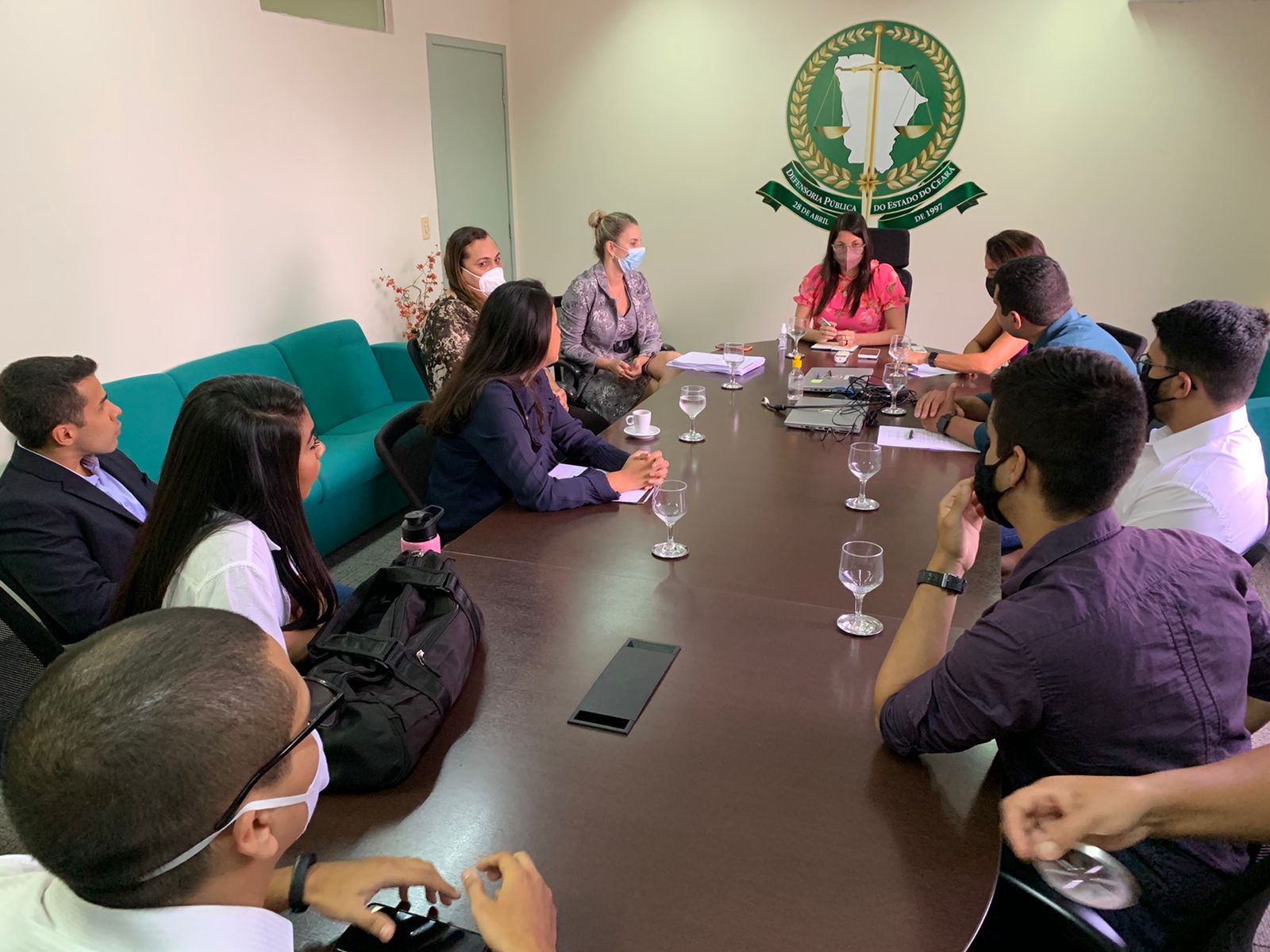 Candidatos(as) de concurso da Polícia Militar são recebidos pela Defensoria