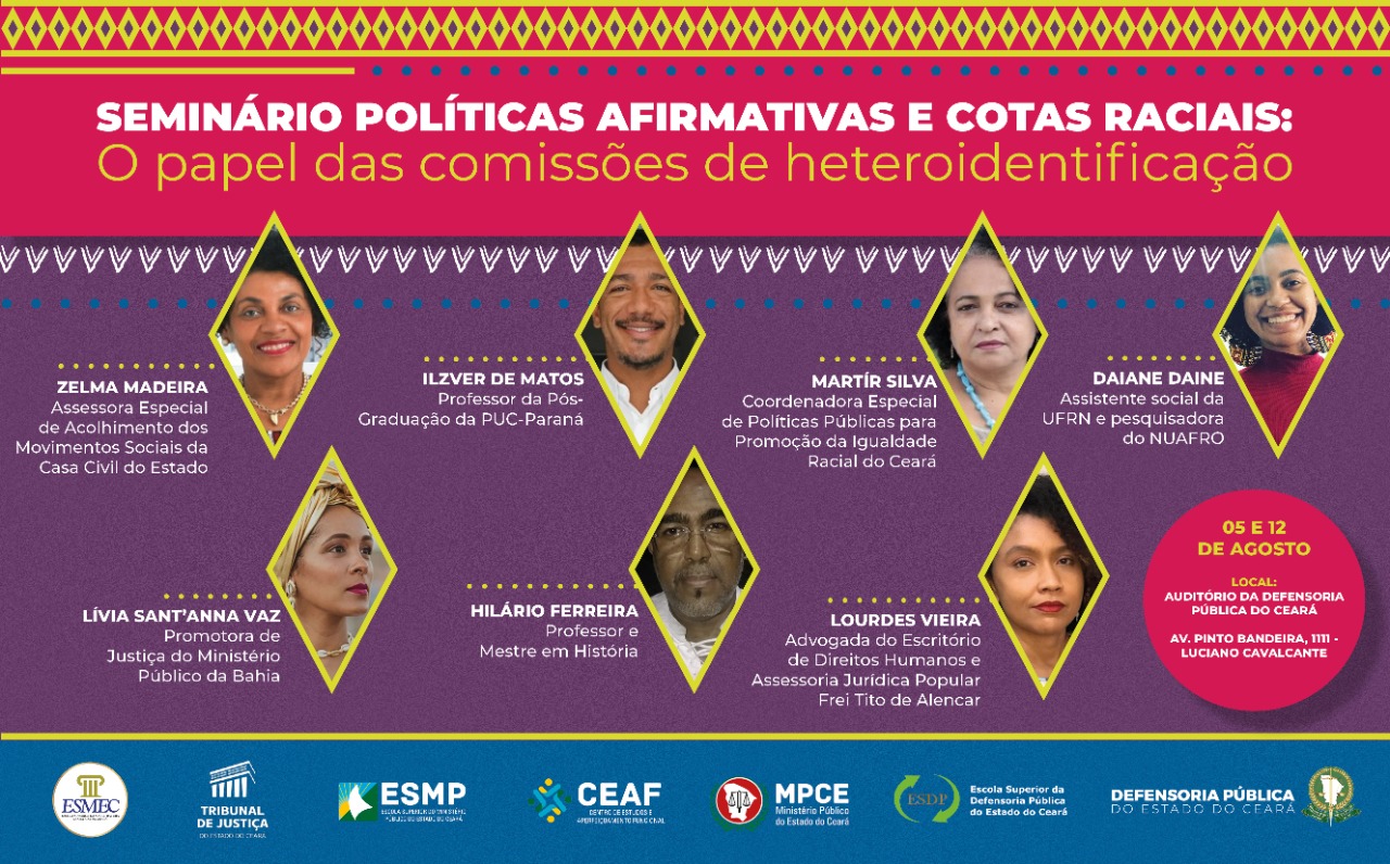 Seminário sobre políticas afirmativas e cotas raciais terá segundo dia de debates na sexta (12)