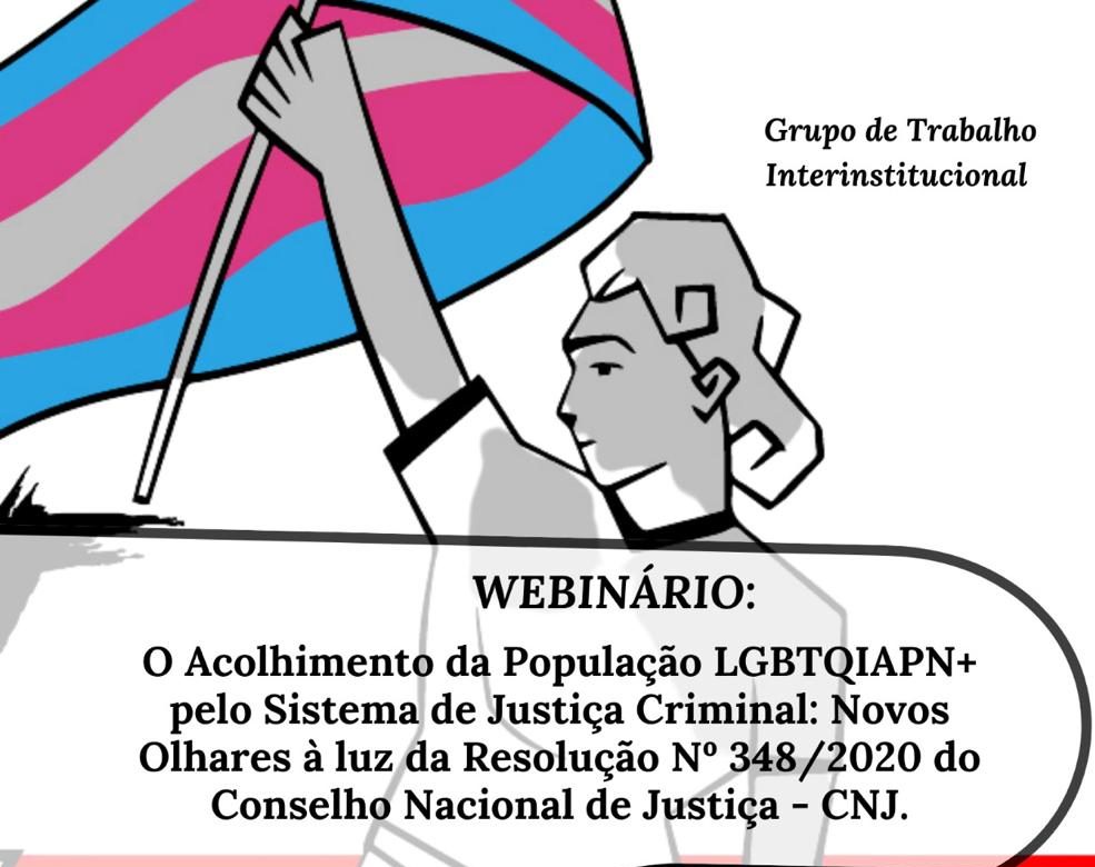 Inscrições abertas para Webinário ‘O Acolhimento da população LGBTQIAPN+ pelo Sistema de Justiça Criminal’
