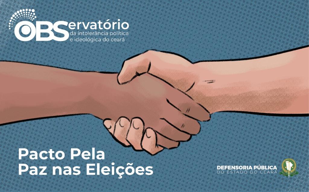 Pacto Pela Paz nas Eleições será assinado por partidos e instituições na sexta-feira (23) 