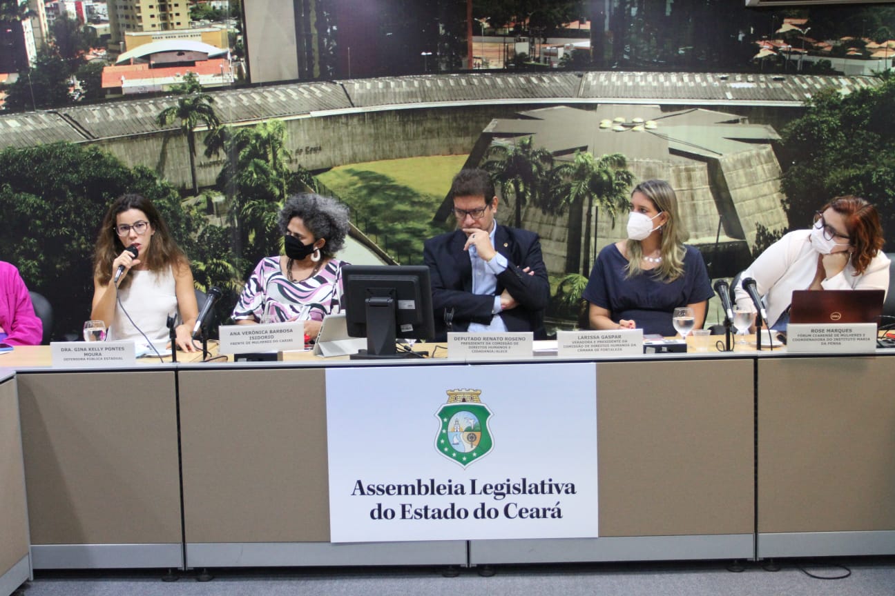 Defensoria Pública debate feminicídio em audiência na Assembleia Legislativa