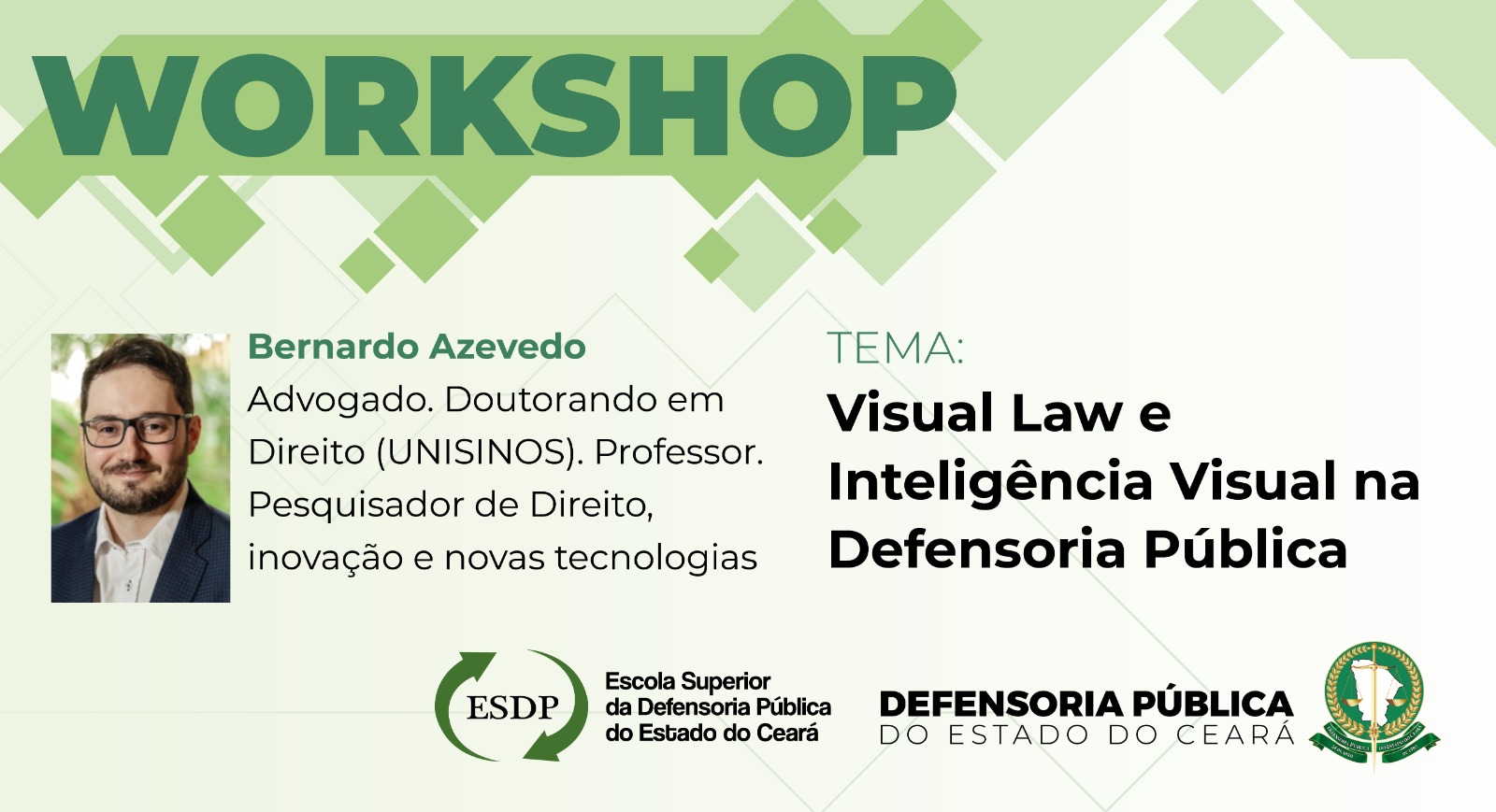 Visual Law é tema de workshop da Escola Superior da Defensoria
