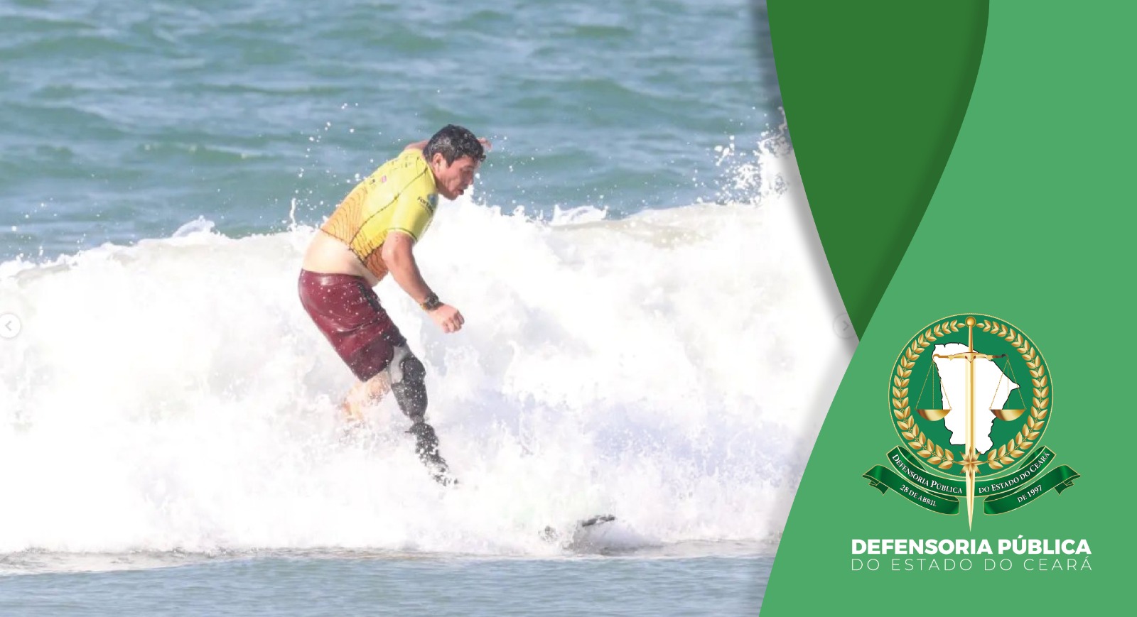 Paratleta consegue prótese e órtese em ação judicial iniciada pela Defensoria Pública 