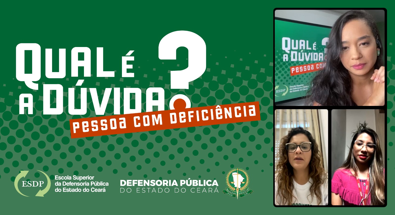 Quarta edição do “Qual é a dúvida” aborda os desafios das pessoas com deficiência