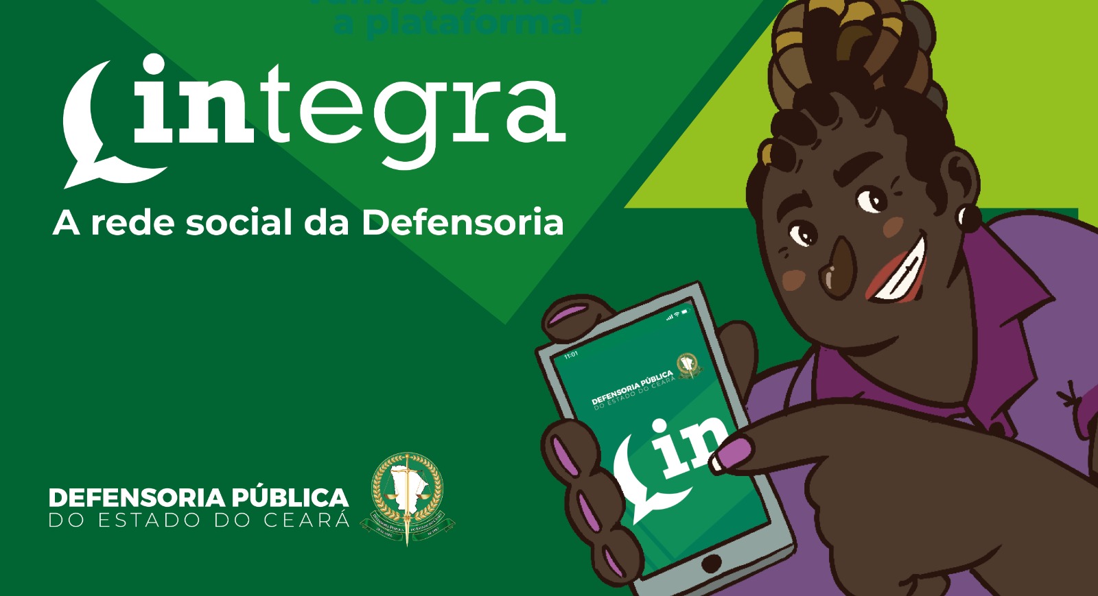 Defensoria lança próxima segunda (17) a Integra, uma rede social para aproximar pessoas e facilitar a comunicação interna