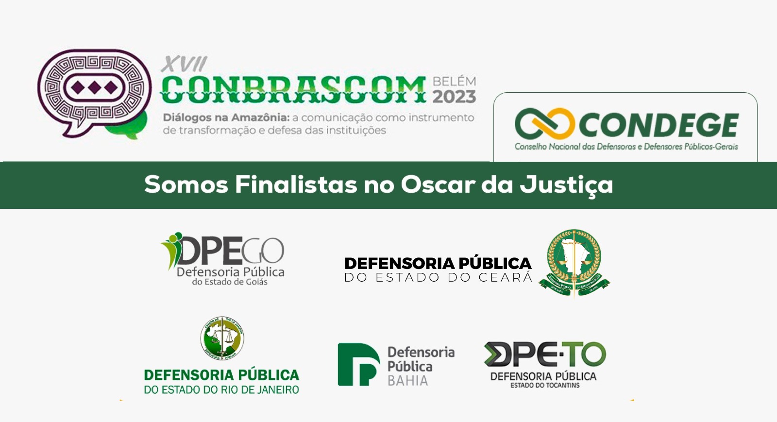 Defensorias Públicas são finalistas em 10 das 12 categorias do Prêmio Nacional de Comunicação e Justiça