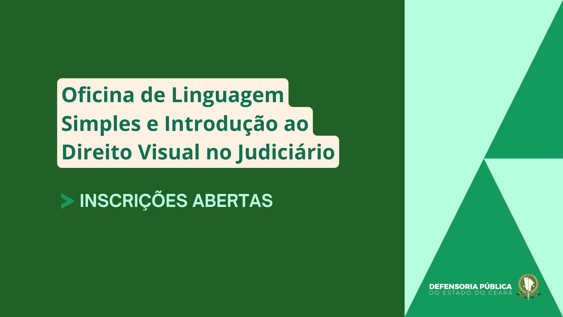 ESDP divulga vagas para participação na Oficina de Linguagem Simples e Introdução ao Direito Visual no Judiciário