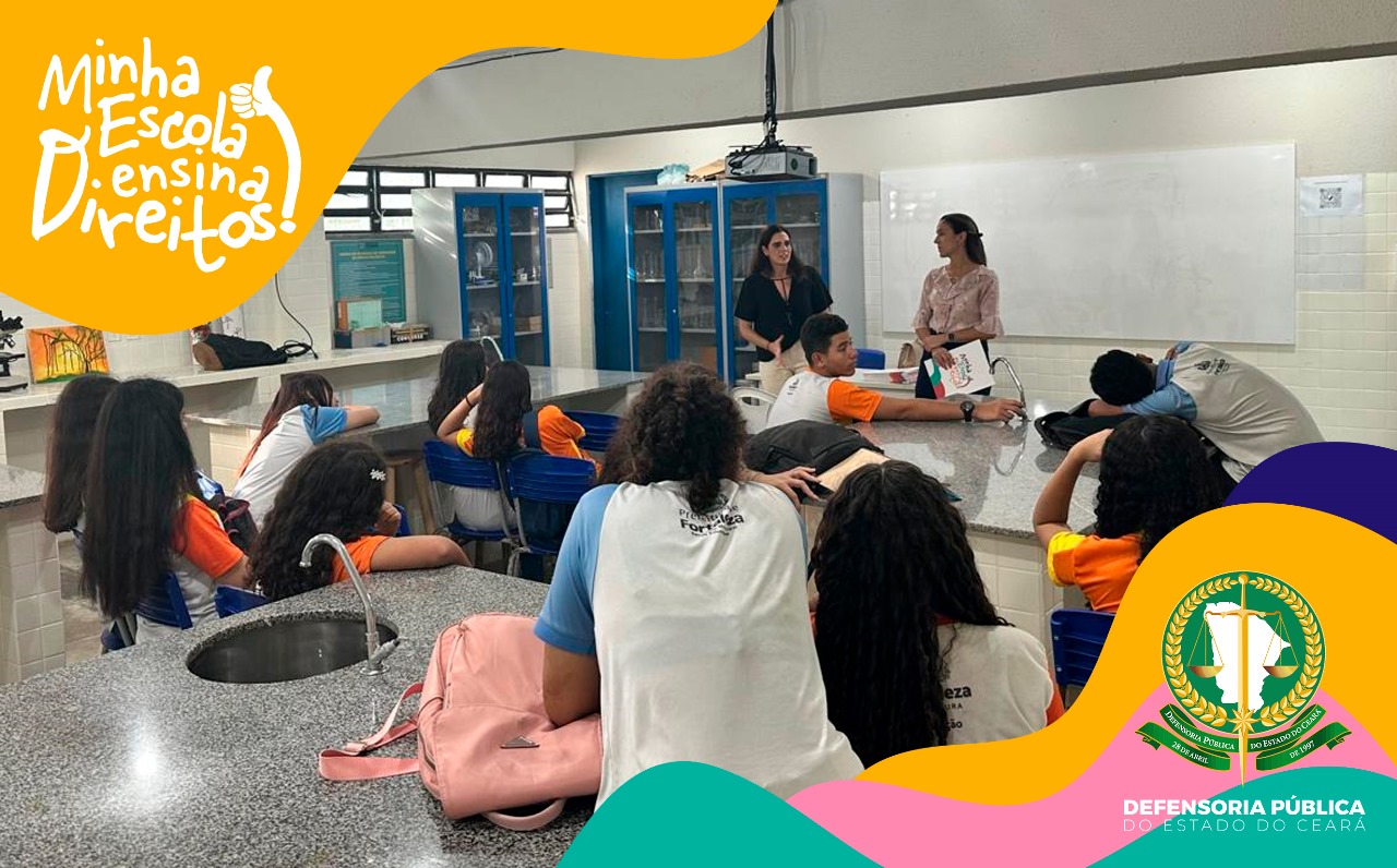 “Minha Escola Ensina Direitos”: ciclo de palestras de maio fala sobre violência de gênero com os estudantes