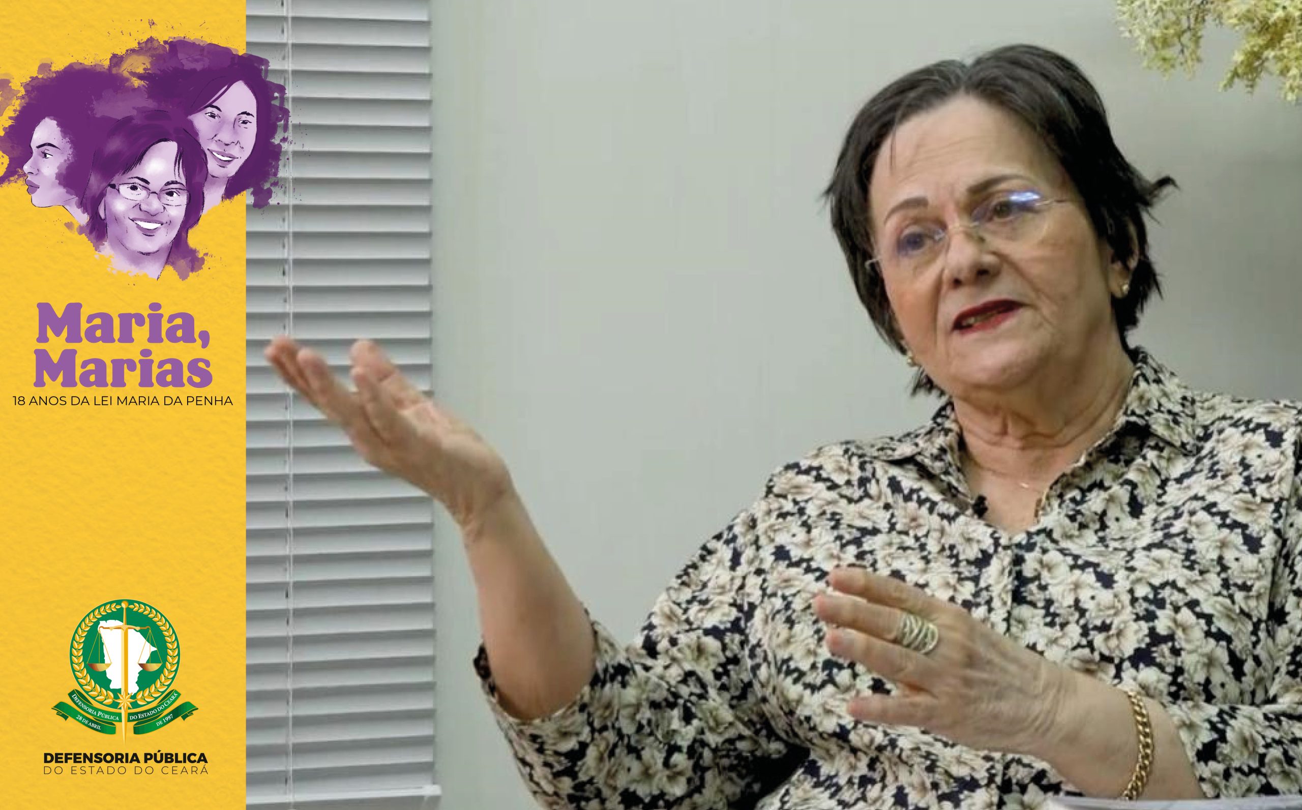 “Se a mulher não chega na política pública, o Estado tem que chegar nela”, afirma Maria da Penha sobre os 18 anos da lei que leva seu nome