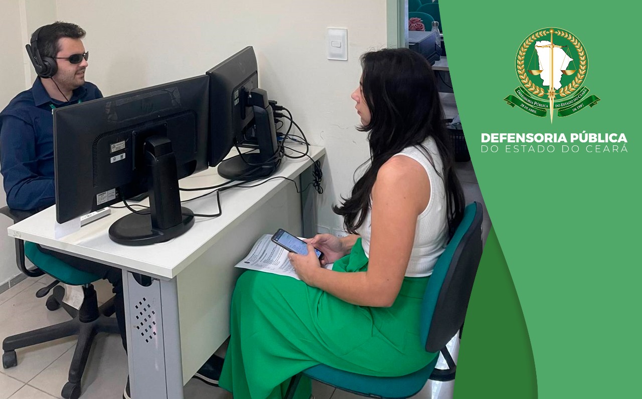 Defensoria tem primeiro estagiário de pós com deficiência visual e adapta rotinas para permitir ainda mais inclusão e acessibilidade