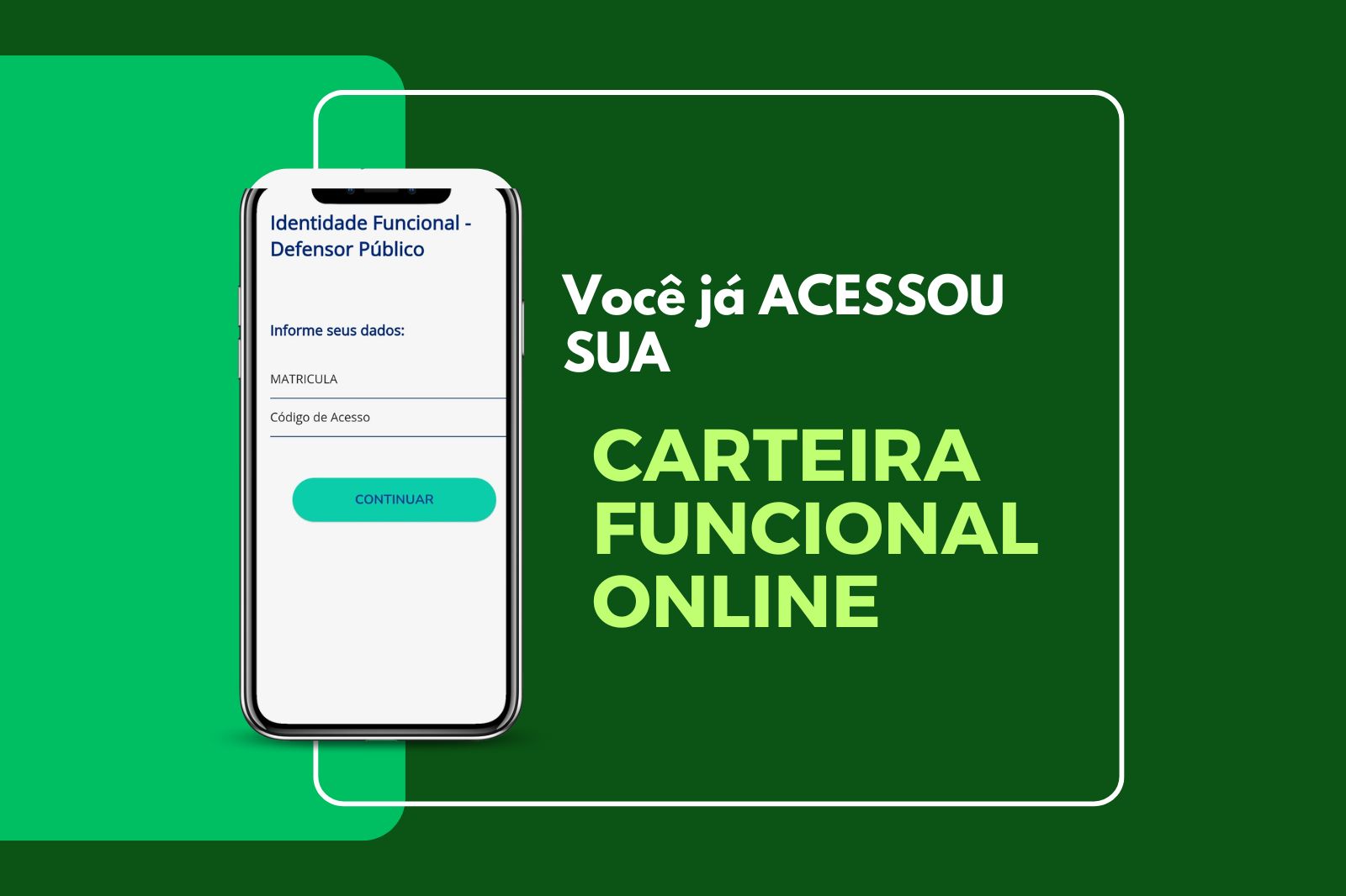 Acesse sua carteira funcional online
