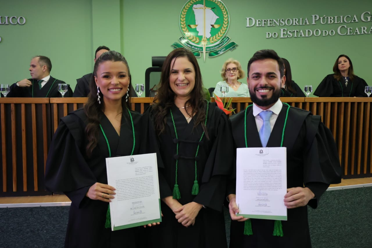 Conselho Superior empossa dois novos defensores; Álice Vivianny e Vagner Lucas vão atuar em Juazeiro e Crateús