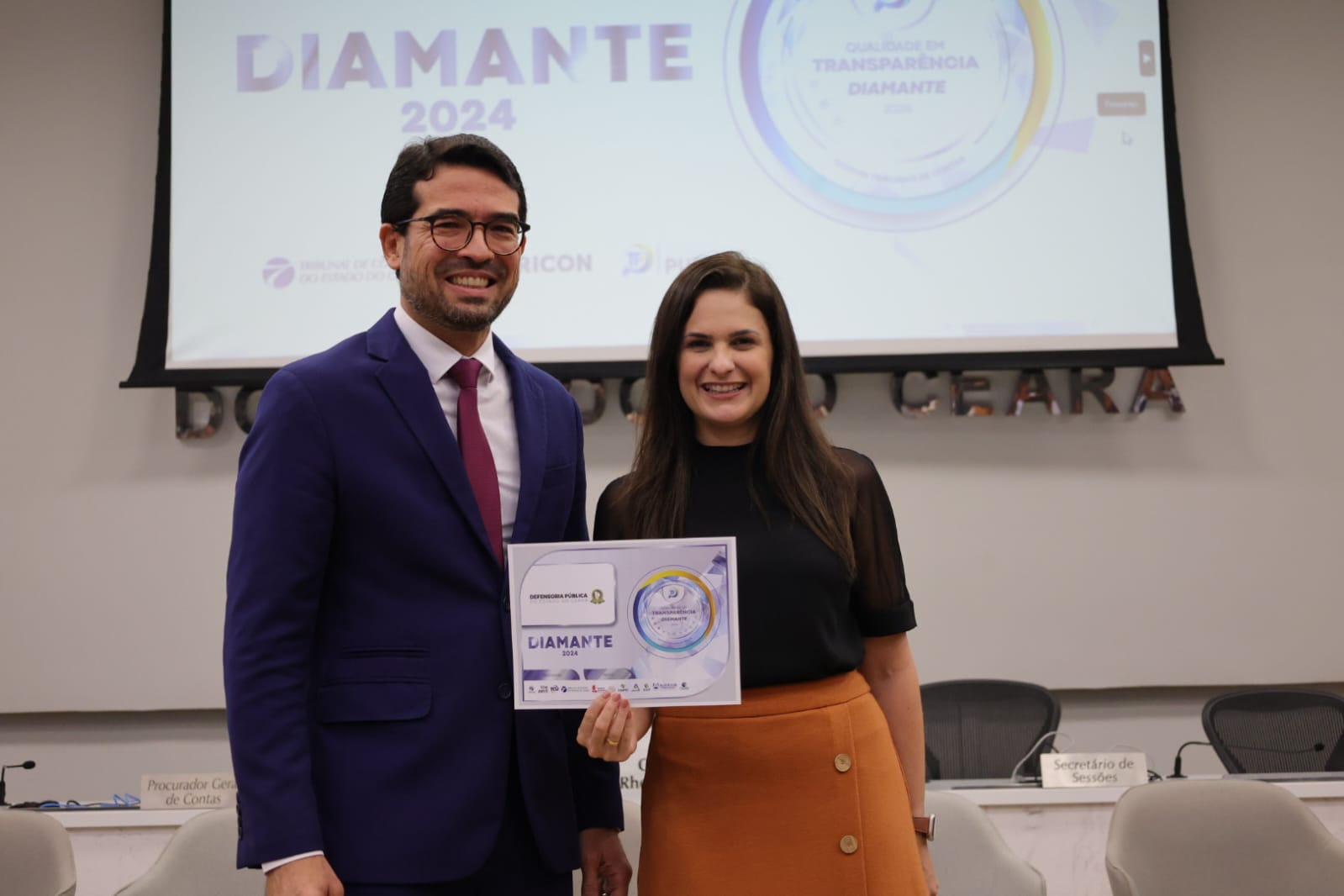Defensoria do Ceará recebe Selo Diamante em Transparência Pública