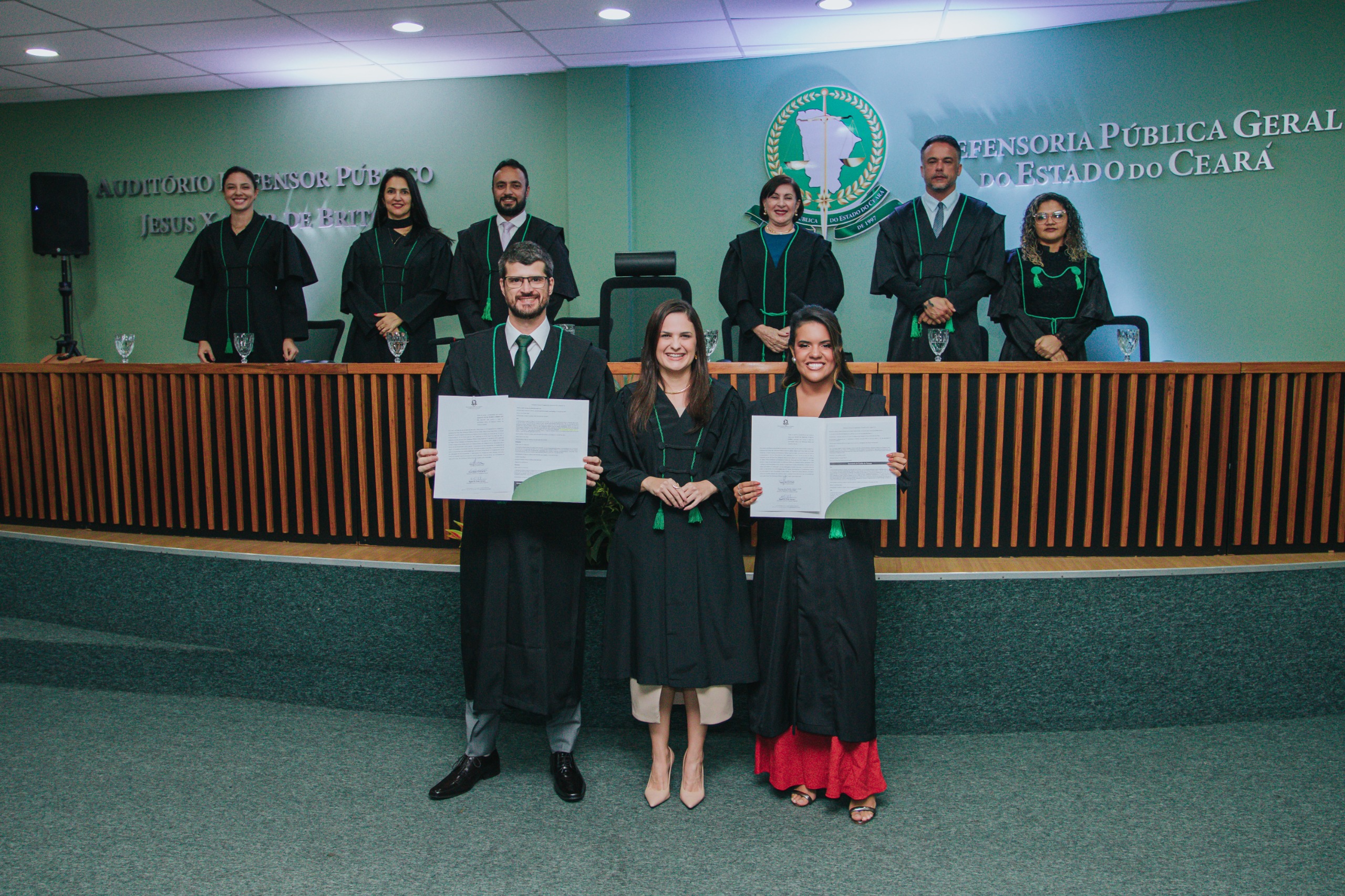 Dois novos defensores tomam posse nas comemorações de aniversário da Defensoria do Ceará