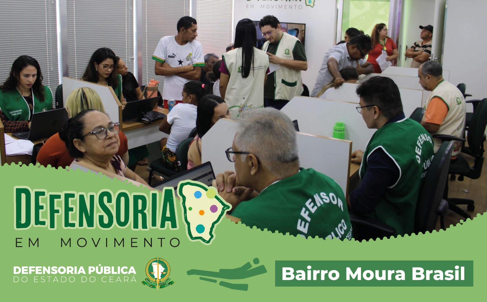 Defensoria em Movimento leva atendimento ao bairro Moura Brasil, de 12 a 14 de agosto