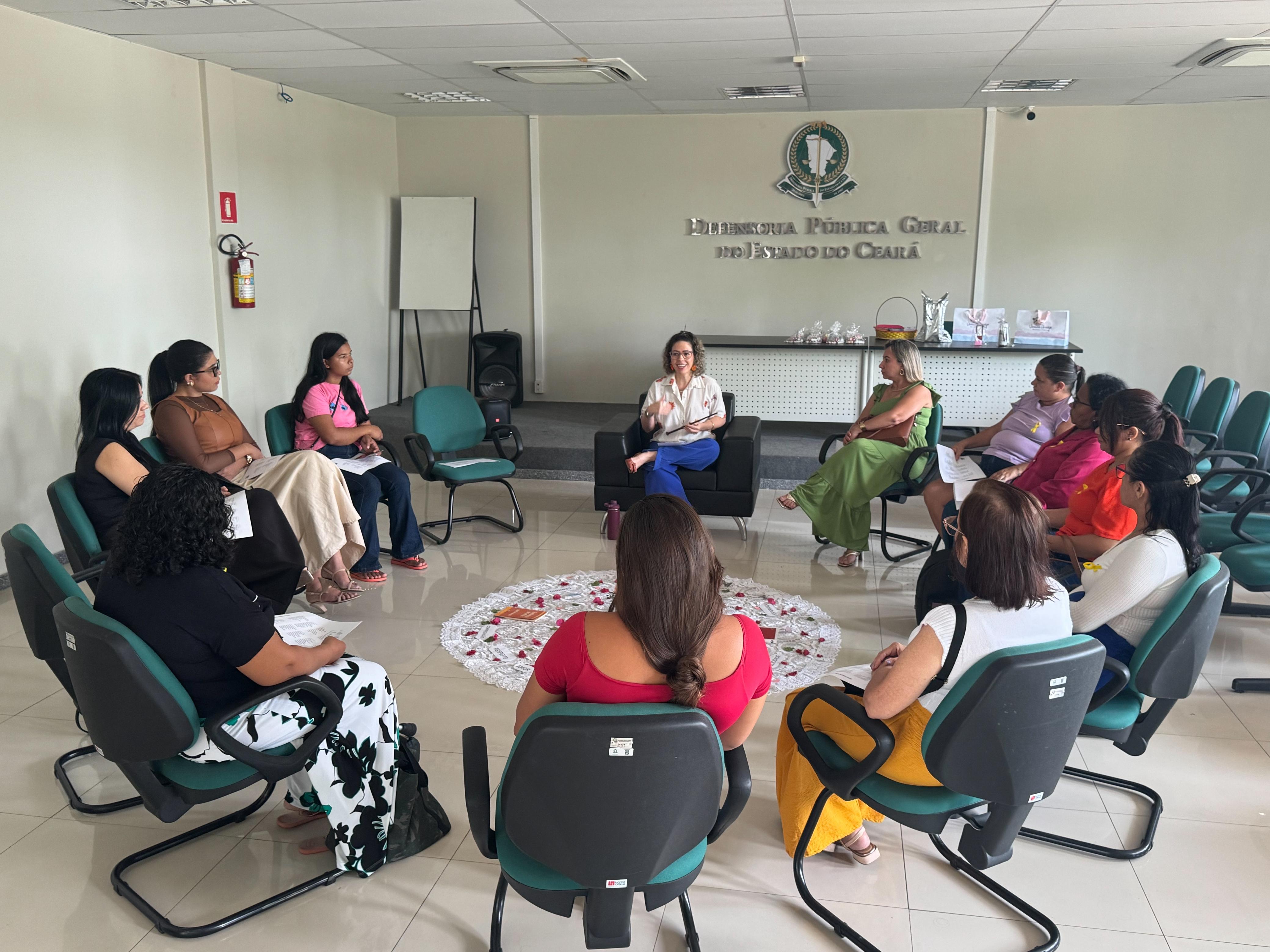 Defensoria Pública realiza primeiro círculo de paz com mulheres vítimas de violência em Sobral