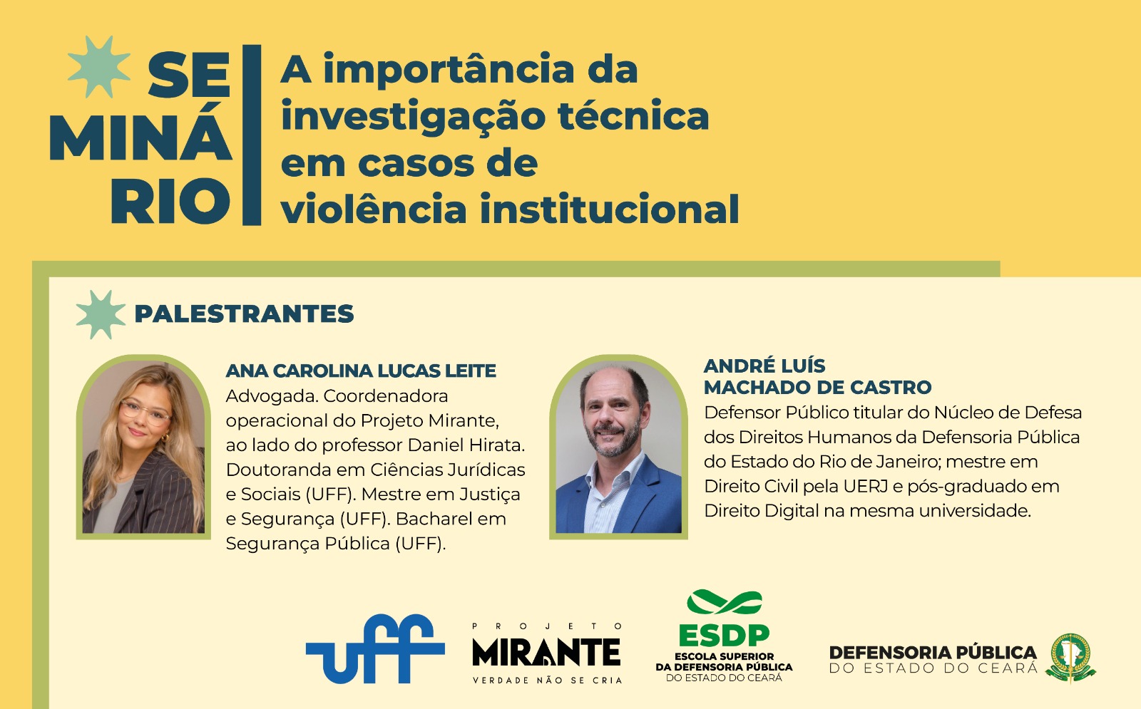 Seminário apresenta nesta sexta (24) o projeto Mirante, vencedor do Prêmio Innovare, na Defensoria do Ceará