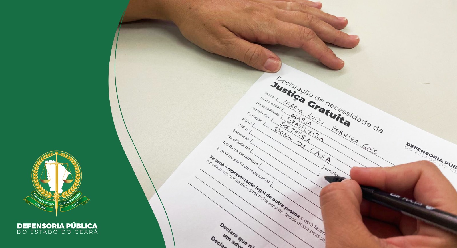 Defensoria Pública do Ceará lança novo documento de Hipossuficiência com Linguagem Simples