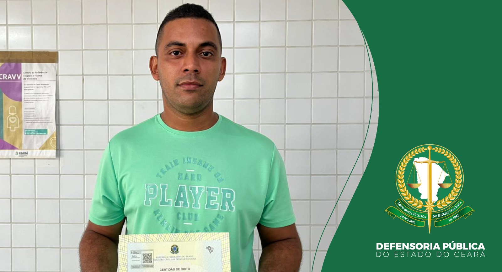 Atuação da Defensoria garante desfecho e filho descobre o destino do pai desaparecido em março de 2022