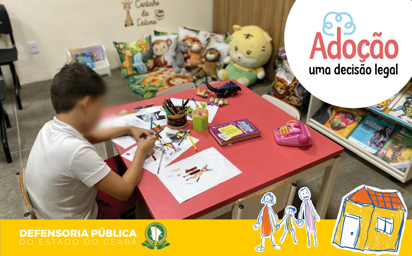 Defensoria do Ceará abre inscrições para quarta edição do mutirão sobre adoção de crianças e adolescentes