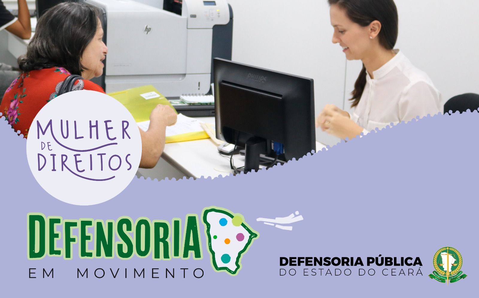 Defensoria realiza atendimento exclusivo para mulheres em celebração aos 20 anos da Lei Maria da Penha