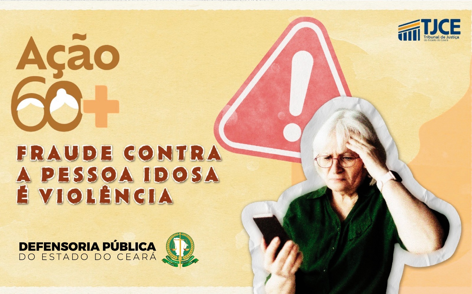 Campanha “Fraude contra a Pessoa Idosa é Violência” será lançada com serviços gratuitos no Centro de Fortaleza