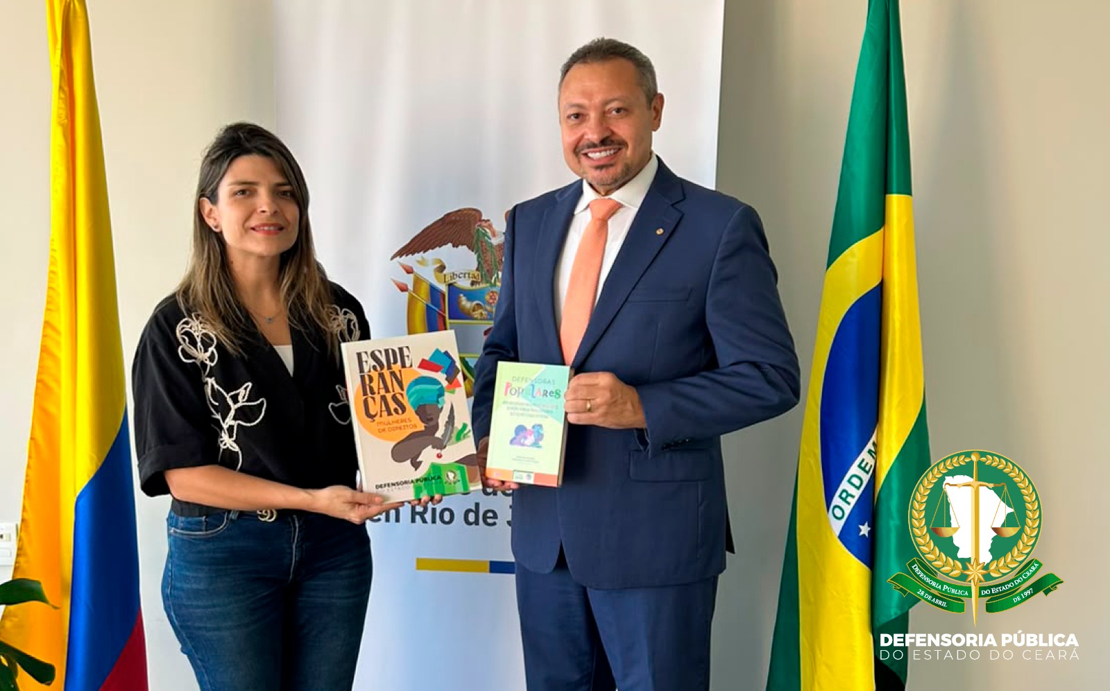 Defensoria e Consulado-Geral da Colômbia dialogam sobre atendimento a colombianos em situação de vulnerabilidade no Ceará